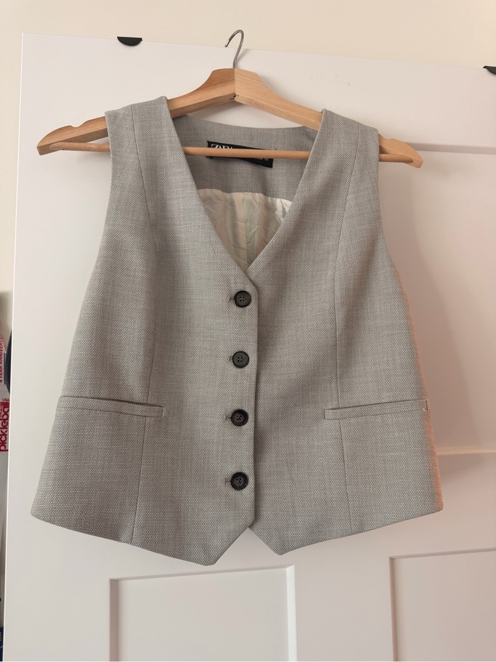 Zara gray vest top